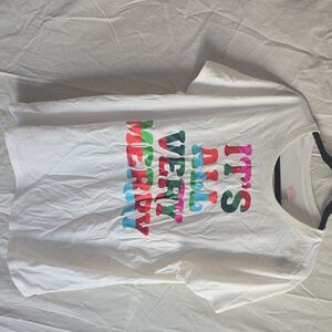 Wondershop White T-Shirt with Colorful Graphic